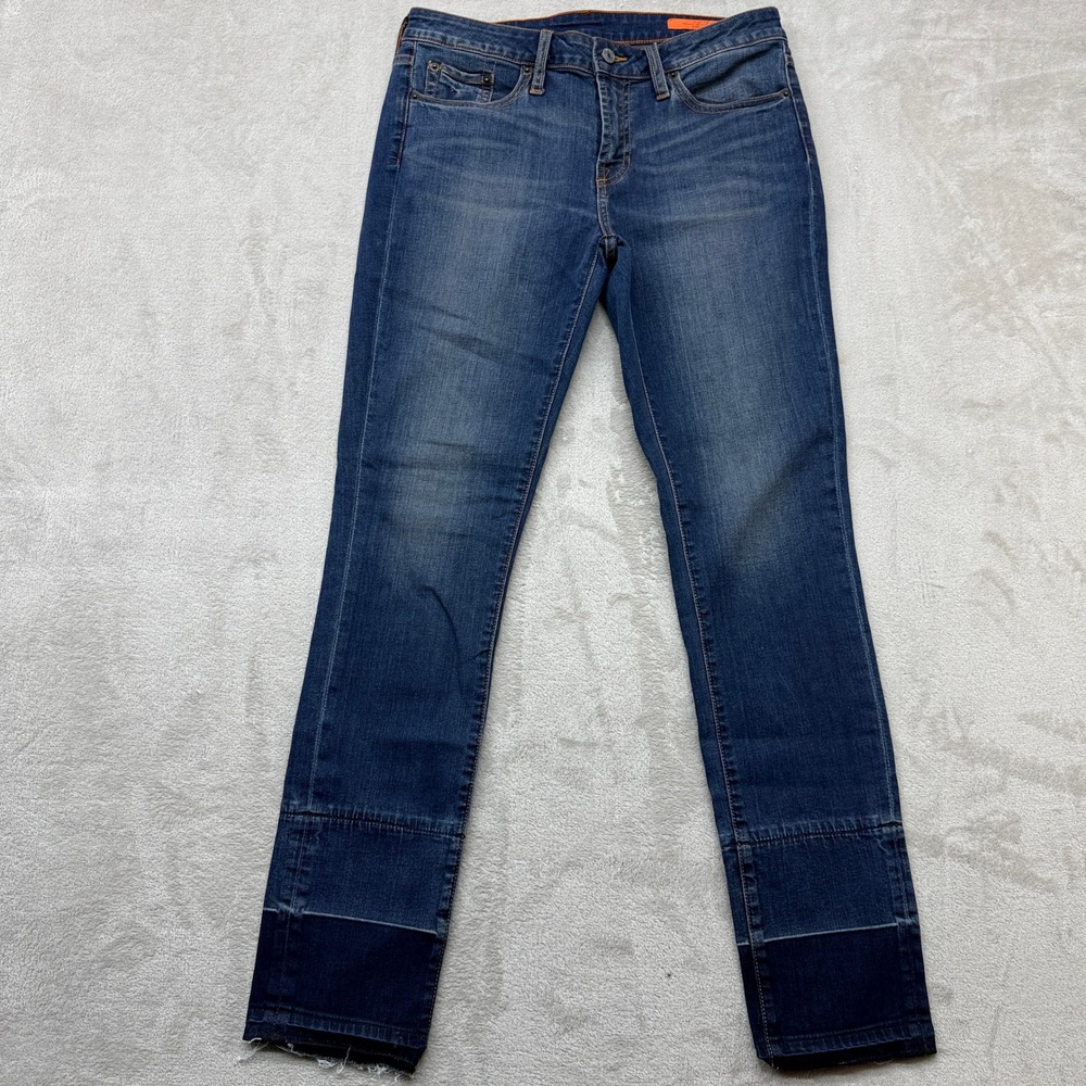 Jean Shop Jeans Women's 29‎ Lana Blue Bleecker Wash Released Shadow Hem Straight